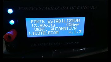 PARTE 2 - PROJETO FONTE DE BANCADA CONTROLADA COM ARDUINO