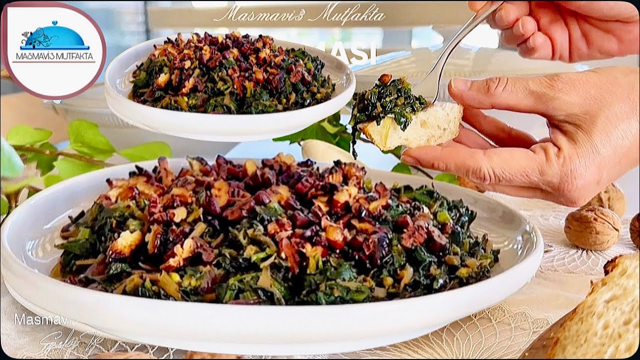 HEM MEZE HEM YEMEK 📍MEŞHUR  OT KAVURMASI*Bir Lezzet Harikası |Ispanaklı-Semizotlu *