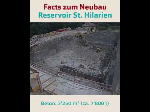 Neubau Reservoir St. Hilarien - Zeitraffer
