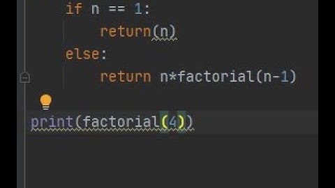 Python - Compute Factorial Of A Number W/ Recursion
