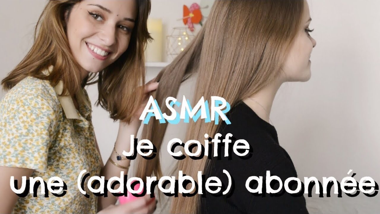 ASMR FRANÇAIS - Je coiffe une abonnée ❤️ (brushing, spray, tapping, scratching)