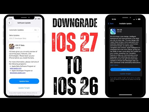 How to Downgrade iOS 27 Beta To iOS 26 on iPhone without Computer ( Without Losing Data )