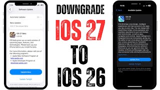 How to Downgrade iOS 27 Beta To iOS 26 on iPhone without Computer ( Without Losing Data )