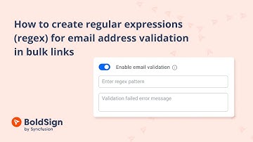 How to Create Regular Expressions (Regex) for Email Address Validation in Bulk Links