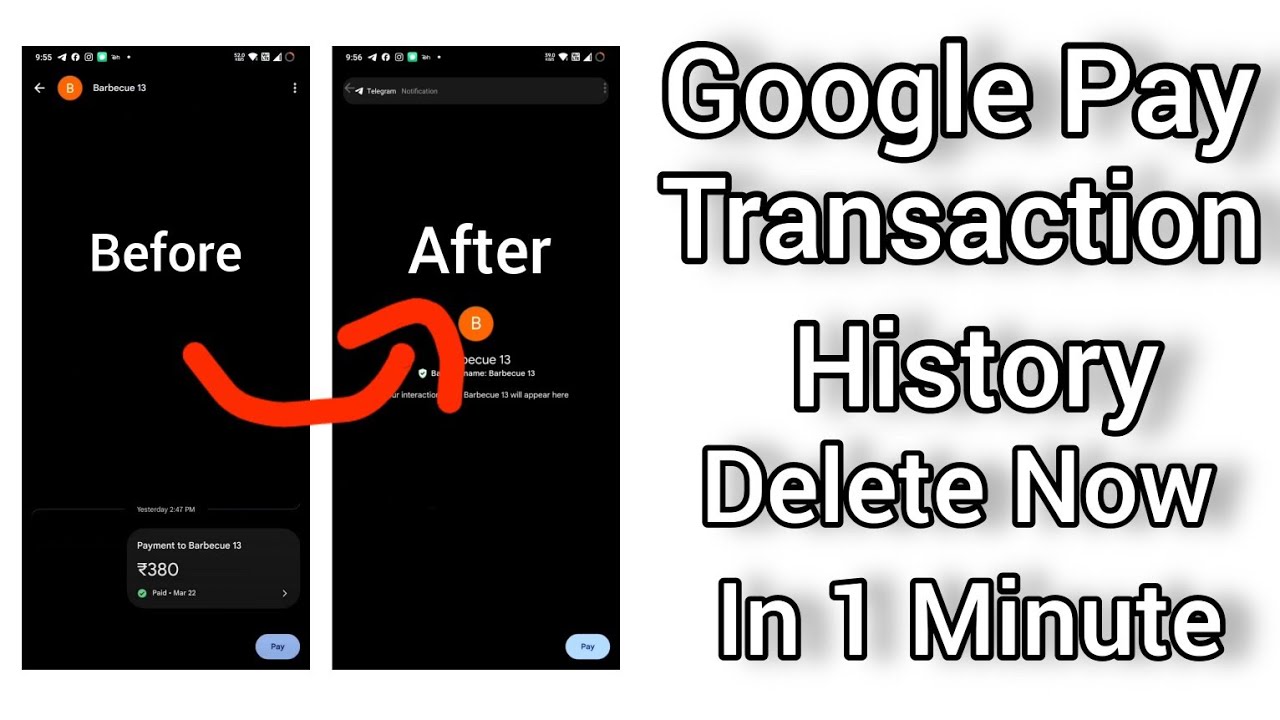How To Delete Google Pay Transaction History in 1 minute easy way