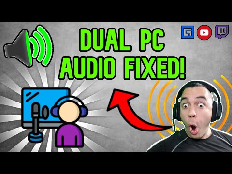 How To Fix Dual PC Stream Audio | NO MIXER 2 PC SETUP! ALL Audio One Headset!