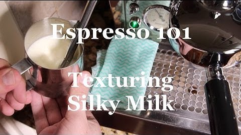 Texturing Silky Milk - Coffeefusion Espresso 101