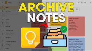How To Archive Notes in Google Keep (Tutorial)