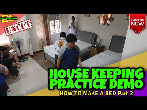 HOUSEKEEPING PRACTICE DEMO, HOW TO MAKE A BED Part 2, TESDA HOUSEKEEPING batch2 #tesda #housekeeping
