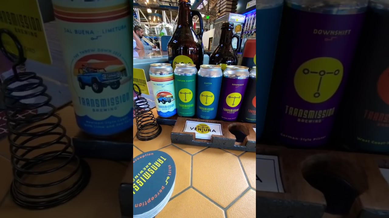 Ventura Toppers pizza & Transmission brewing eating pizza with my family having a good time