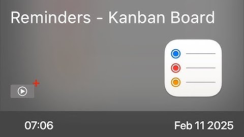 Reminders - Kanban Board - Preview