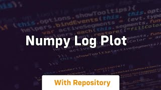 numpy log plot