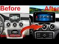 Mercedes Benz GLA250 CLA250 Radio upgrade Android stereo replacement NTG 5.0 Carplay installation