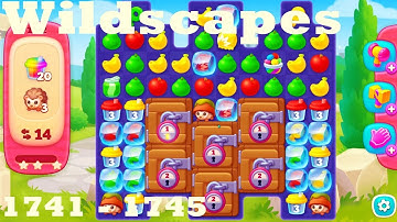 Wildscapes Level 1741 - 1745 HD Walkthrough | 3 - match game | gameplay | android | ios | pc | app
