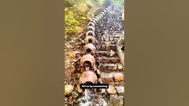 Why does water fall like this from earthen pots in hilly areas? #shorts #waterfall