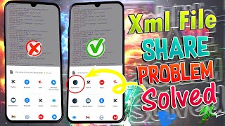 How To Solve Alight Motion Not Showing In Share Option | Xml File Share Problem Fixed | Import Xml