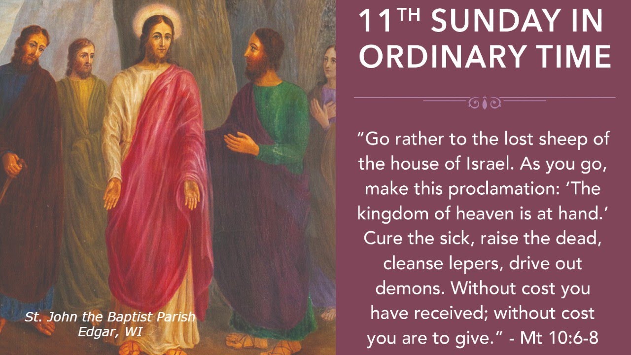 11th Sunday in Ordinary Time | Sunday Mass June 18, 2023 - YouTube