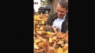 Slow mo leaf throw