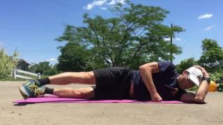 Straight leg toe taps for basic hip strengthening