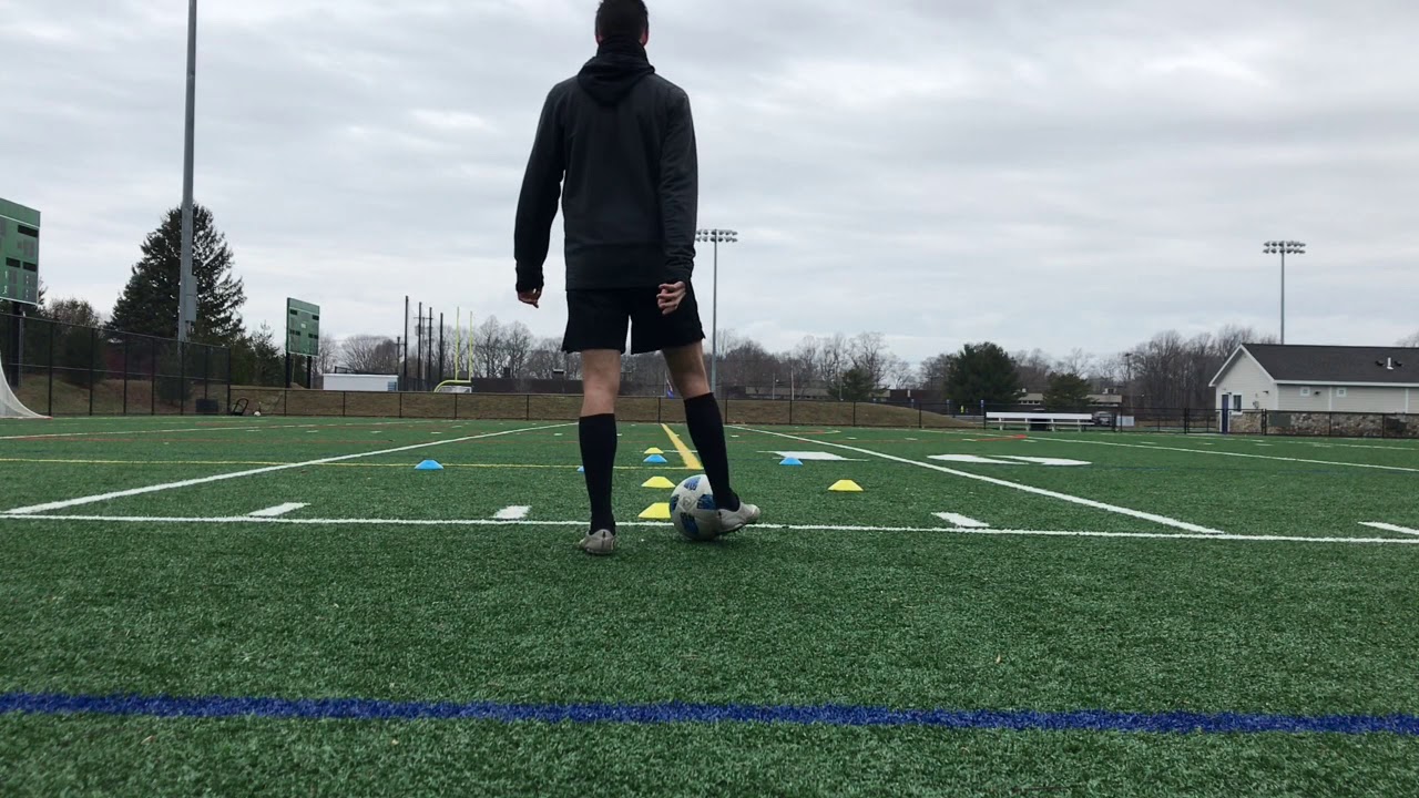 Shuffle dribbling soccer drill YouTube