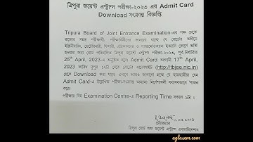 TJEE 2023 final answer key out at tbjee.nic.in, download link here