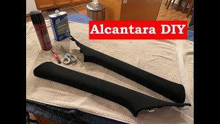 Alcantara Pillar Interior Fabric Wrap | Veloster N