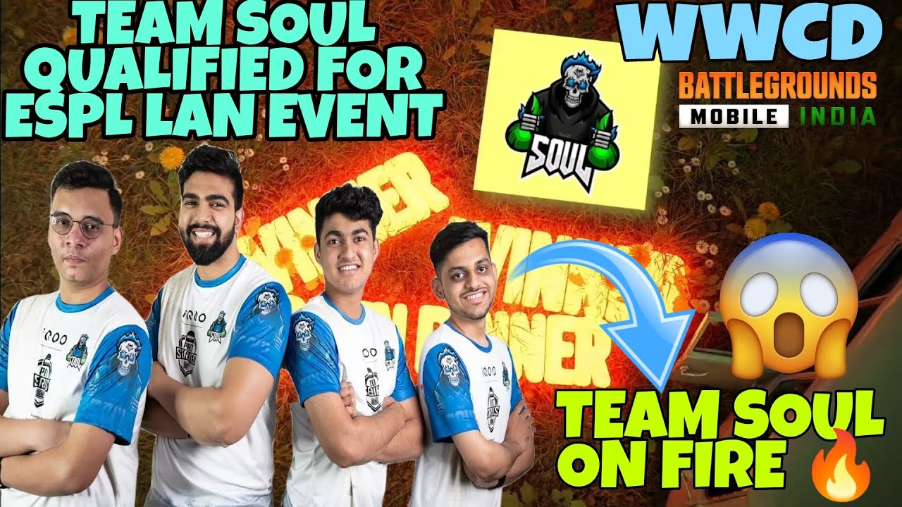 Team Soul On Fire 🔥🚀 Qualified in a style 🚀🔥 for ESPL Lan Event 💪 WWCD 🏆😱 