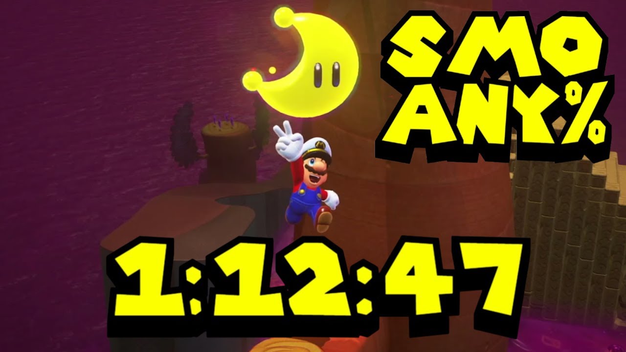 Super Mario Odyssey any% in 1:12:47