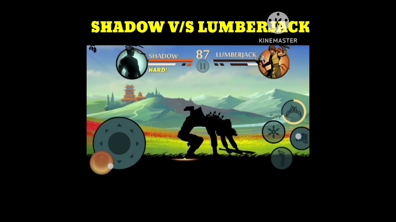 Shadow Fight Vip🔥Mod🔥Shadow Fight💪💪With Lumberjack || Crazy Moment Part - 95