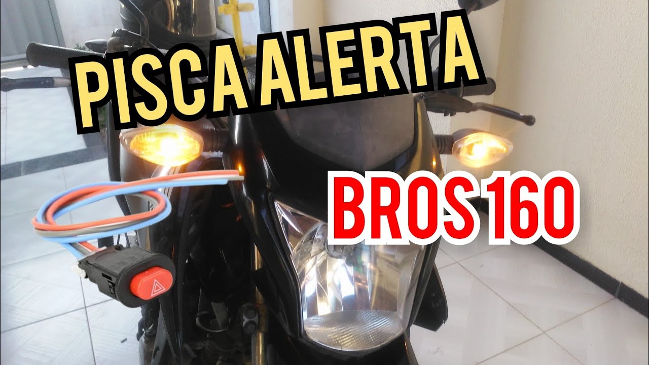 Instalação de pisca alerta na Bros 160 e outras