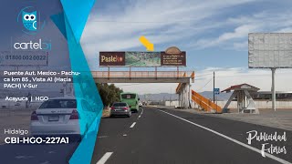 CBI-HGO-227A1 | Puente Aut. Mexico - Pachuca km 85 , Vista A1 (Hacia PACH) V-Sur , HGO