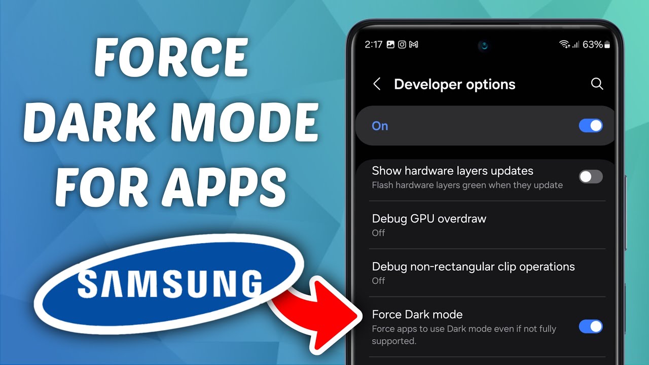 How to Force Dark Mode on Samsung Phone