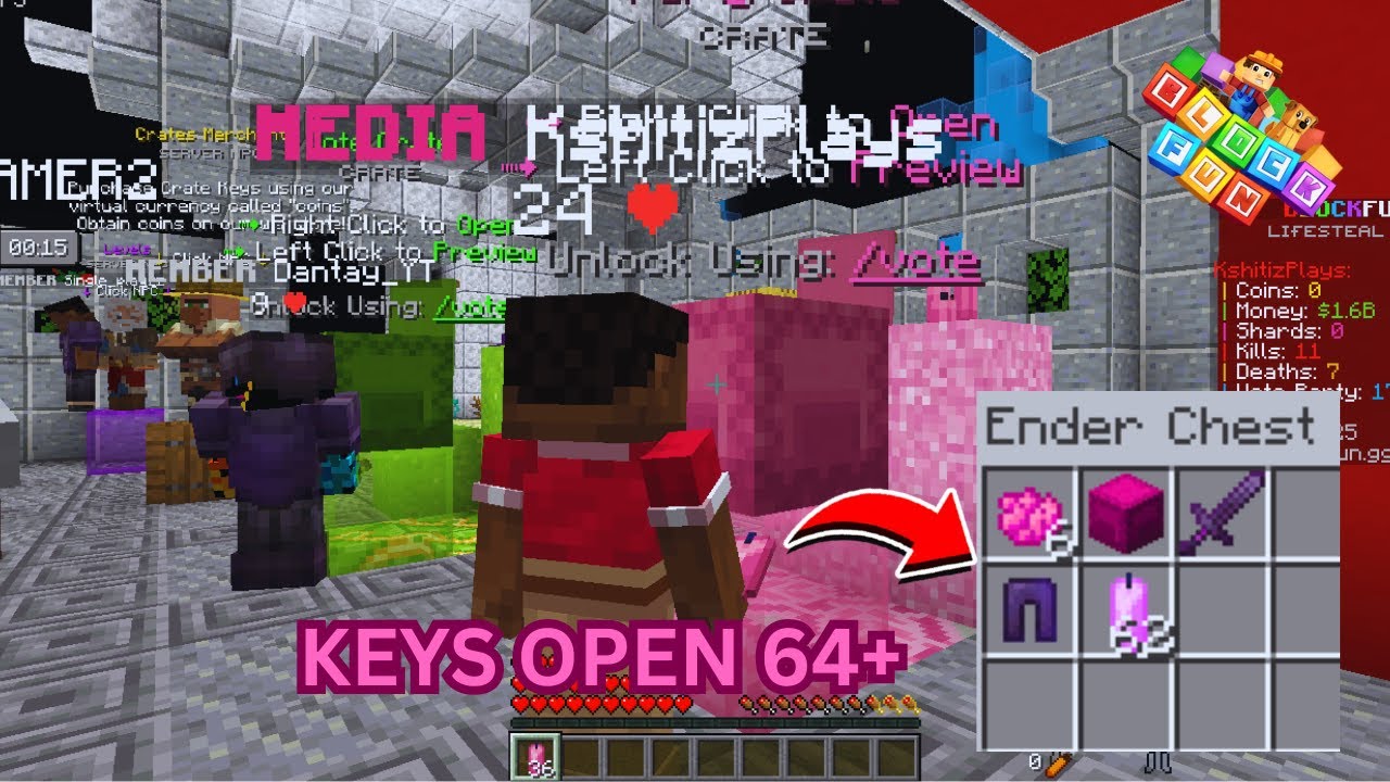 I Opened 64+ Party Keys On BlockFun 🔑 | BlockFun Keys Opening Video + Giveaway kit 