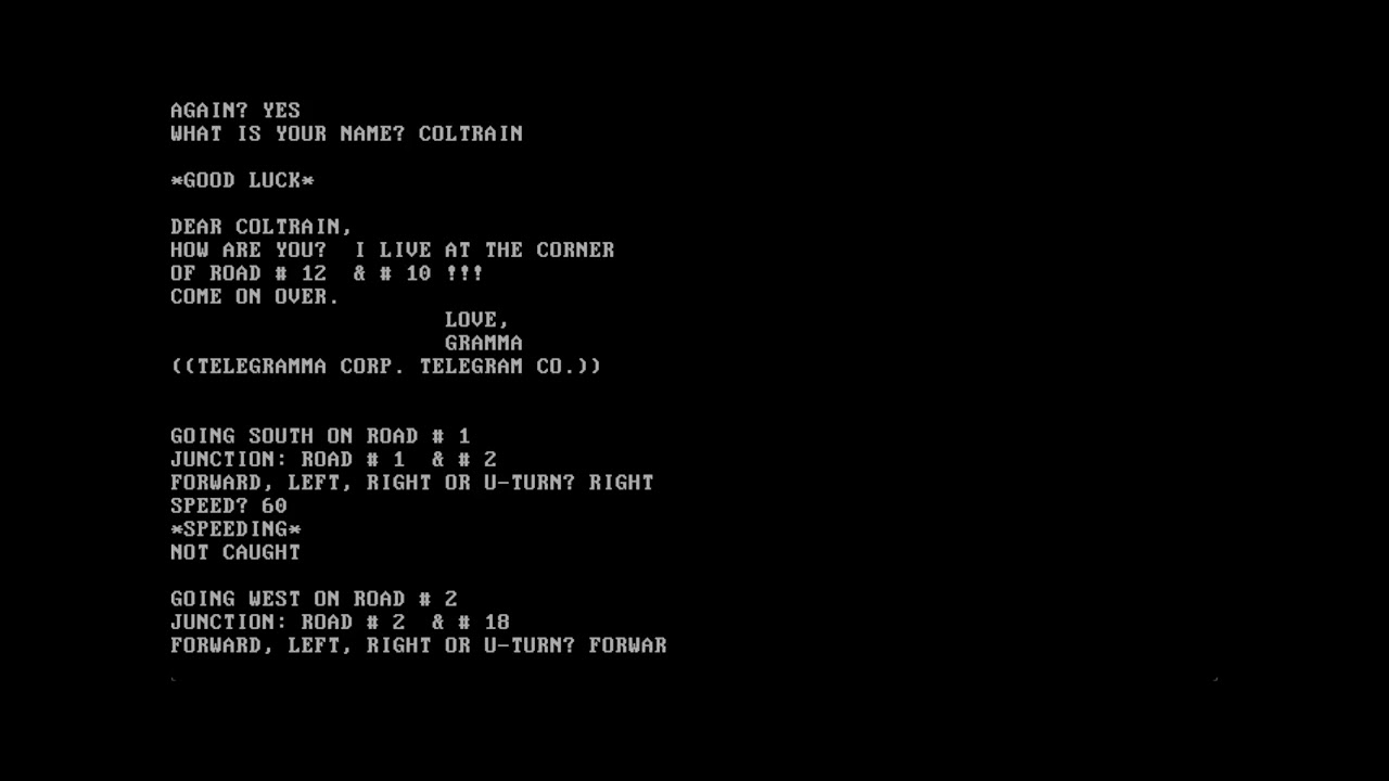 Nomad I (1977, Mainframe) – Navigate Garbonzo City to Find Gramma Nomad