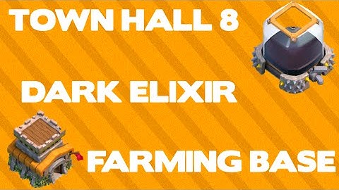 Clash of Clans - TH8 Dark Elixir Farming Base