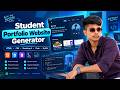 🎓 Student Portfolio Website Generator | MCA Mini Project | Python Flask + MySQL | தமிழ் 🚀💻