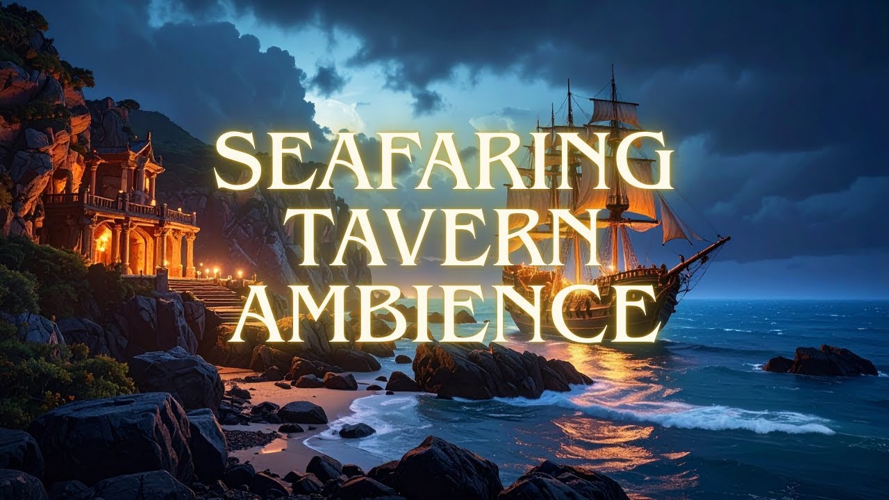 Атмосфера приморской таверны | Морские шанти и пиратская музыка для сна 🌊