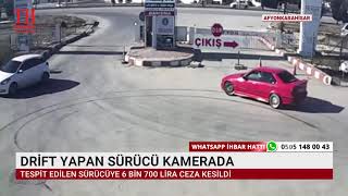 Dri̇ft Yapan Sürücü Kamerada