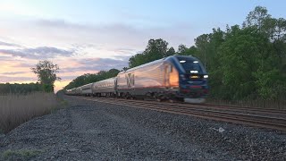 Amtrak 4601 leads P365 'Blue Water' in Kimball, MI 5/30/20