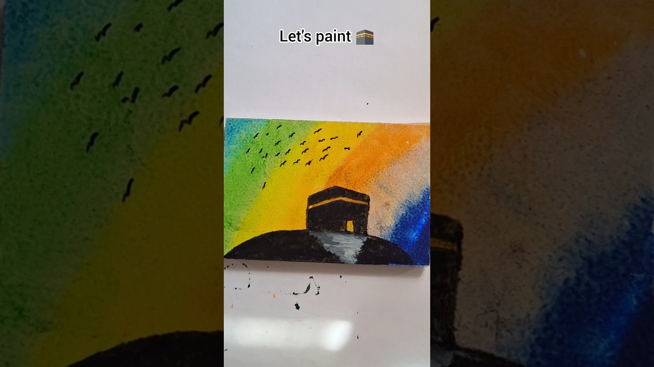 Easy Kaaba painting 