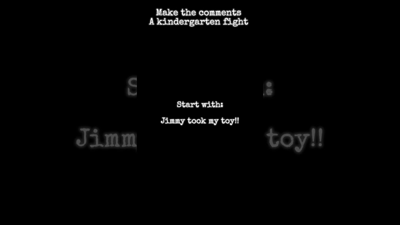 Make the comments a kindergarten fight. 