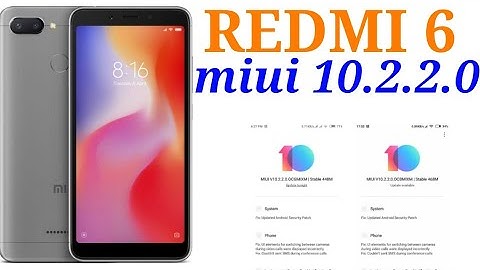 Redmi 6 Now Receiving MIUI 10.2.2.0 Global Stable Update With Bug Fixes