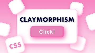 Claymorphism Effect with HTML & CSS