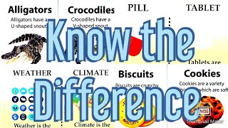 Know the Difference Between Similar Objects