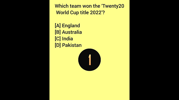 Which team won the ‘Twenty20 World Cup title 2022’?