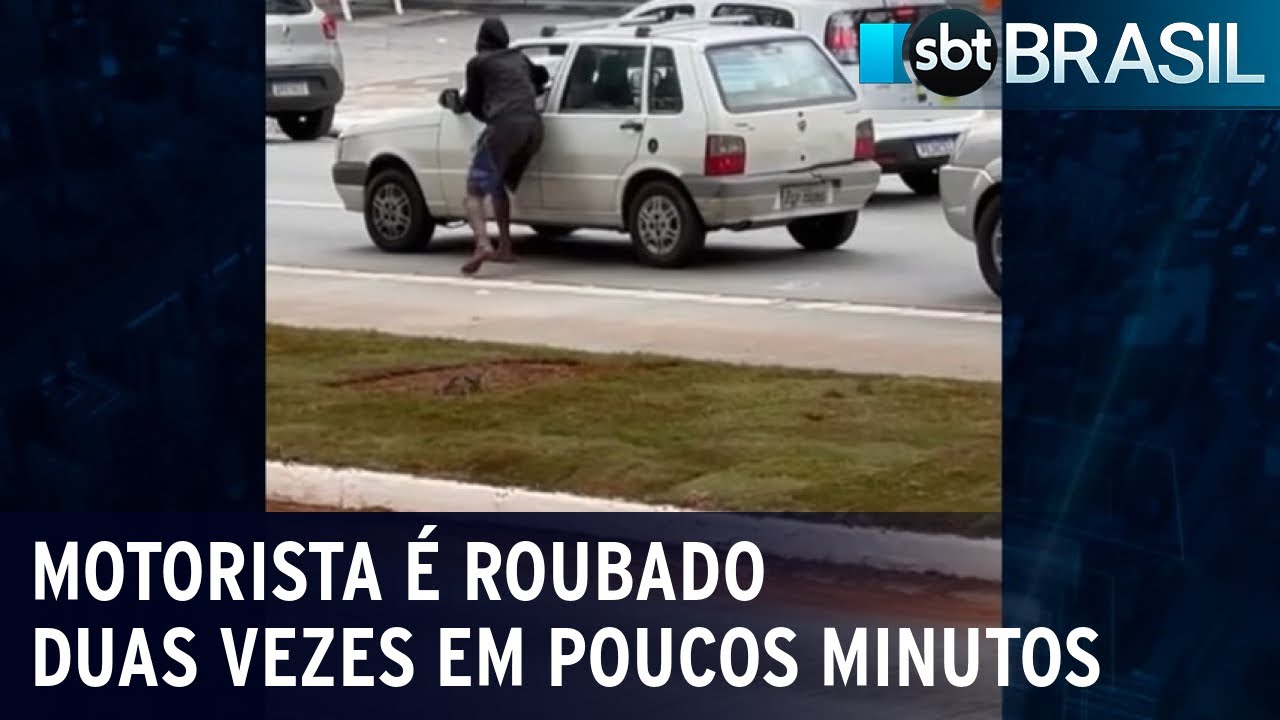 Motorista é roubado duas vezes em curto espaço de tempo | SBT Brasil (14/12/22)