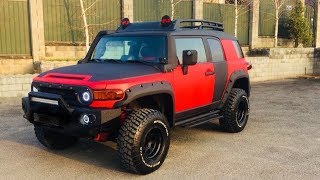 🚗Toyota FJ Cruiser-меняю оптику💥Демонтаж фар и сборка светодиодных линз👍Тюнинг-обвес авто