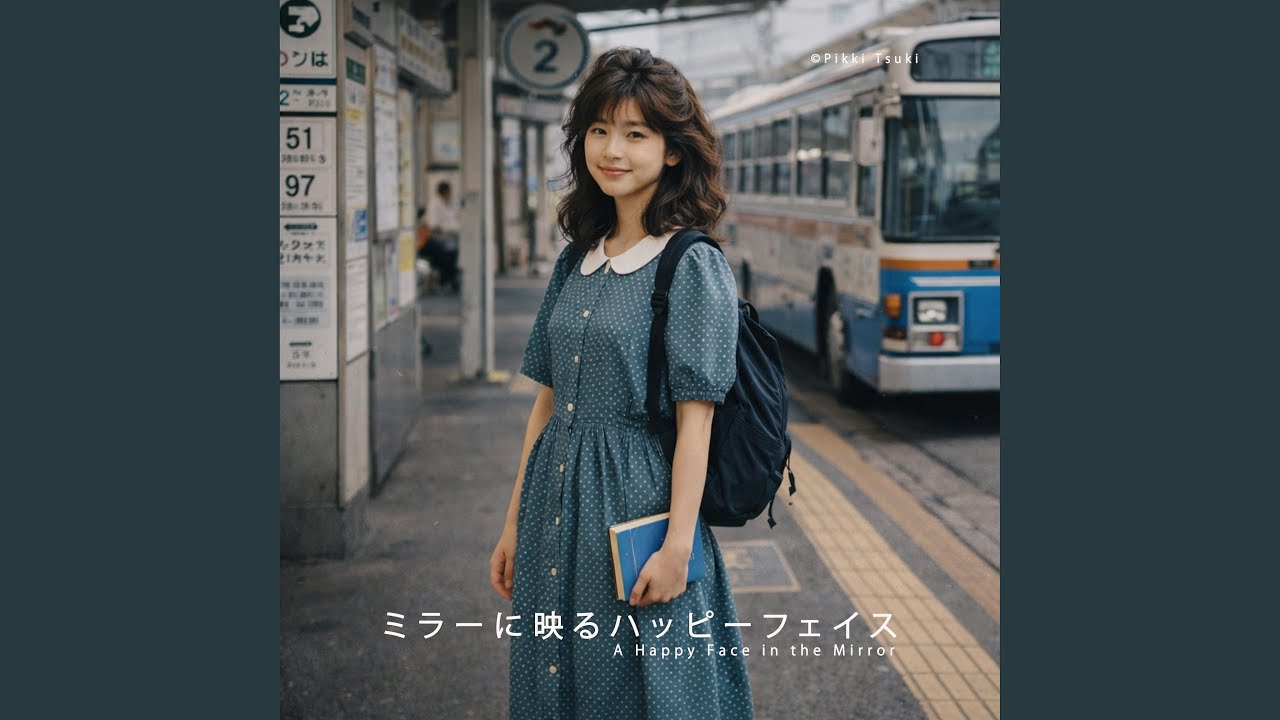 ミラーに映るハッピーフェイス