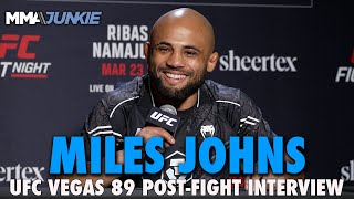 Miles Johns Eyes Matchups With Ricky Simon, Aiemann Zahabi After Decision Win | UFC on ESPN 53