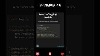 How to use logging instead of print